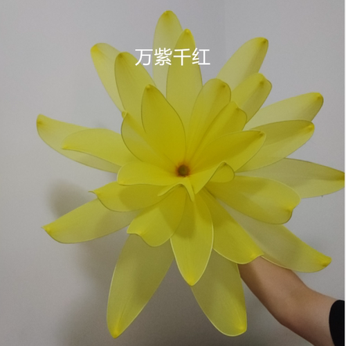 仿真丝网菊花假花 节目录制道具 背景布景装饰 户外防水背景用品