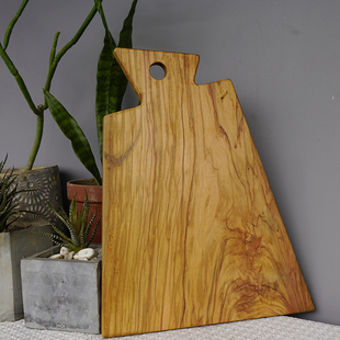 清货!微瑕 进口橄榄木砧板设计师抗菌环保面包板茶盘茶托整木