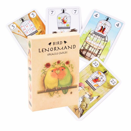唯美可爱传统体系鹦鹉小鸟雷诺曼卡牌 the bird lenormand deck