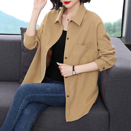 衬衫女设计感百搭港味2026宽松衣外套长袖潮宽松打底气质衬衣叠穿