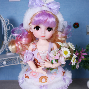 德必胜娃娃新国潮冰儿六分bjd关节娃娃女孩玩偶公仔生日礼物