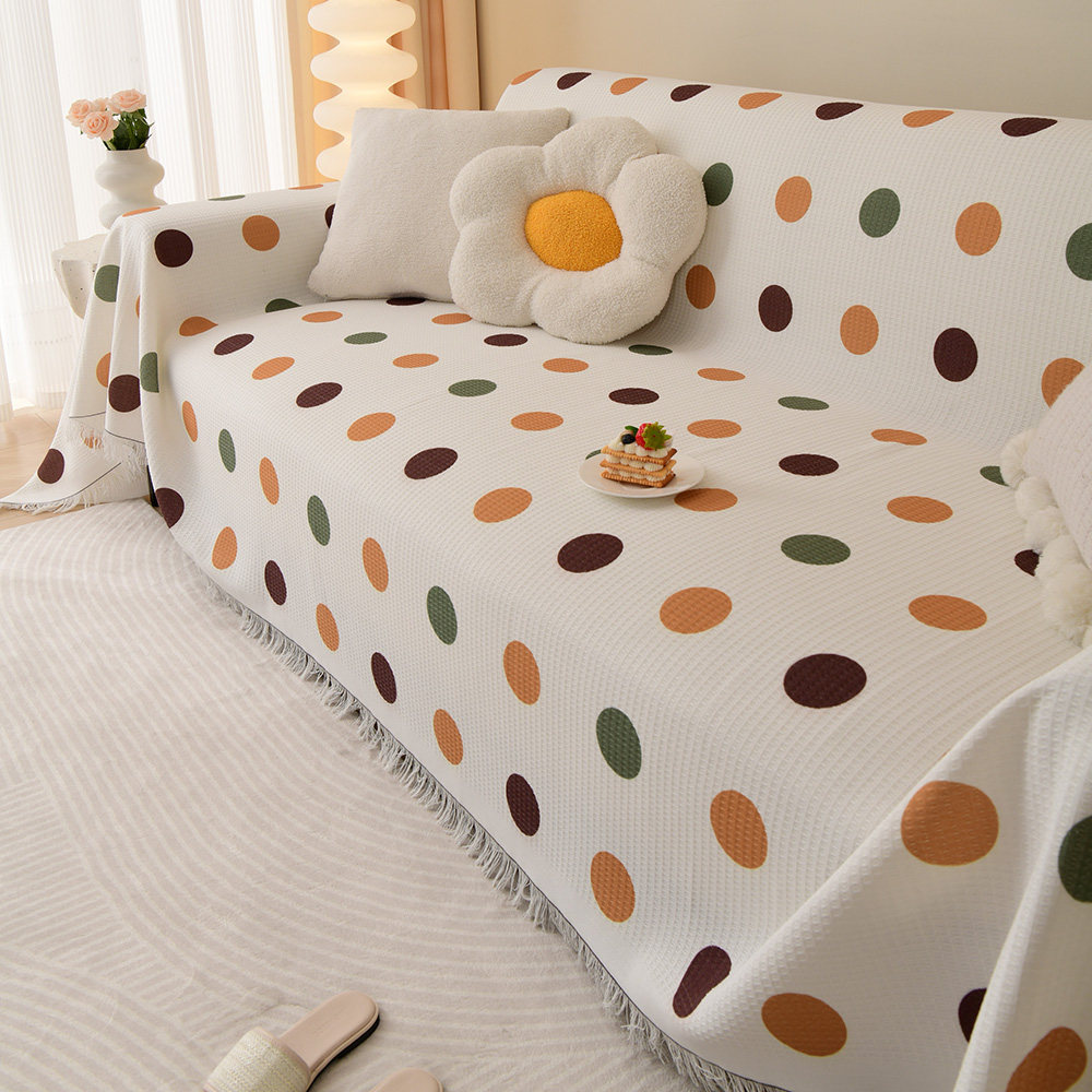 简约现代百搭风印花沙发巾沙发毯盖布盖毯防尘布装饰布多功能毯