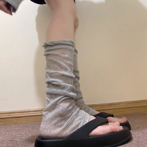 春秋miu系芭蕾风踩脚袜套