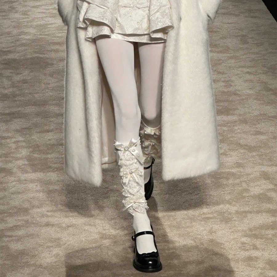 春秋重工蝴蝶结小腿袜女走秀欧货高级感中筒袜韩系灰色显瘦lolita,女士内衣/男士内衣/家居服,连裤袜/打底袜,淘宝优惠券,粉丝福利购,淘宝优惠卷