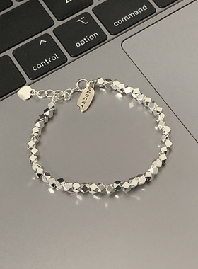 碎银子手链女时尚轻奢小众高级感2025年新款碎银几两简约精致手串