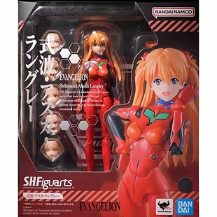 万代 SHF 新世纪福音战士 EVA 明日香 新剧场版 可动手办 现货
