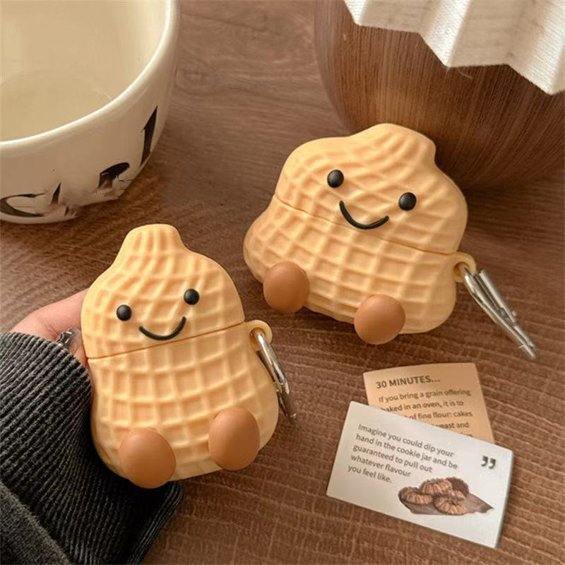 可爱花生适用华强北顶配版七代air7蓝牙耳机保护套Air pro7卡通硅胶萌系软