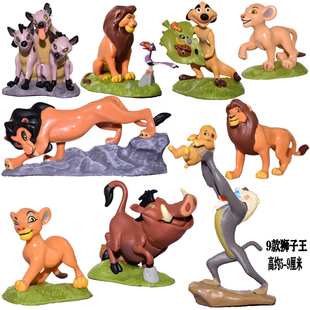 蛋糕装饰狮子王辛巴木法沙刀疤手办公仔玩偶微景观模型摆件礼物
