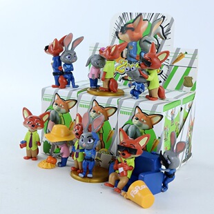 新爆款疯狂动物城完美拍档盲盒尼克朱迪过来抱抱公仔摆件玩具礼物