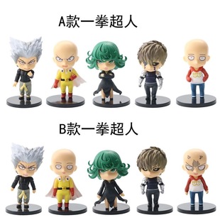 一拳超人琦玉老师杰诺斯饿狼战栗龙卷动漫手办模型蛋糕摆件礼物男