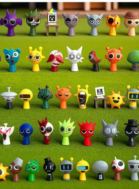 全套Sprunki节奏盒子手办音乐游戏周边模型摆件公仔玩偶送人礼物