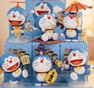 新哆啦a梦盲盒秘密道具2潮玩手办机器猫玩具公仔桌面摆件可爱礼物
