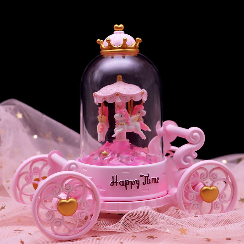LOLITA PRINCESS YILU는 가장 친한 친구 여자친구 어린이 및 소녀들을 위한 생일 선물로 회전목마 음악 야간 조명을 제공합니다