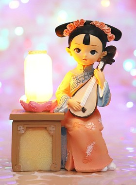 宫廷摆件小夜灯桌面装饰女生礼物