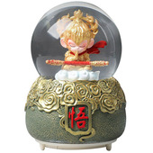 西游黑神话悟空水晶球音乐盒飘雪旋转八音盒男女生日礼物桌面摆件