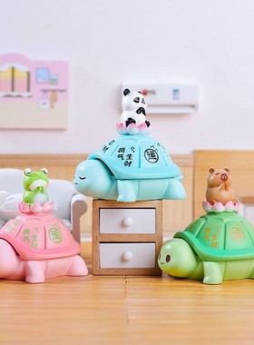 可爱萌宠治愈解压打工人办公室工位情绪稳定桌面摆件装饰女生礼物