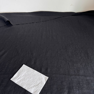 正宗顺德纯黑色龟裂纹香云纱面料高档100%桑蚕丝莨绸布料版料特价