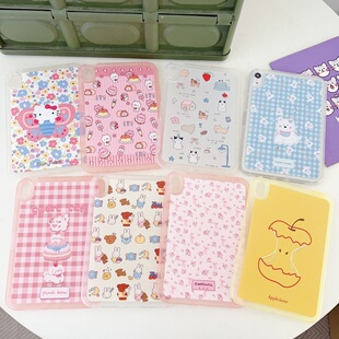 air2防摔ipadpro可爱ipad11代潮 air5 卡通小动物适用苹果ipad10代平板保护套ipadair6 air7小胖妹软壳mini6