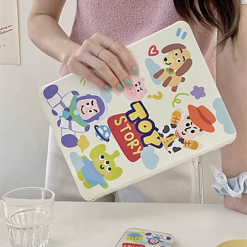 玩具总动员适用苹果ipad10代平板保护套ipadair6旋转mini6/air5/air3可爱ipadpro2024时尚ipad8亚克力air13寸