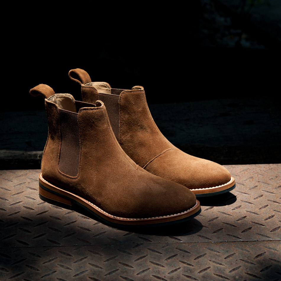 玩兒！六十年代切爾西靴男短靴 手工固特異 反絨皮複古靴在類目 流行男鞋, 靴子中 - 來自Buy2taobao.com提供專業的淘寶代購服務