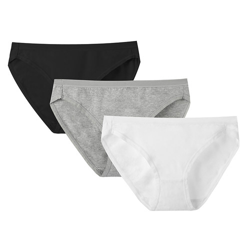 高开叉中腰运动女内裤棉防勒粗腿