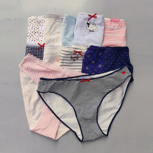 纯棉女士中腰内裤 清仓特价 可当一次性旅游出差穿 少女内裤 小码