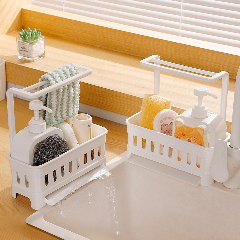 日式厨房置物架洗碗布海绵收纳架