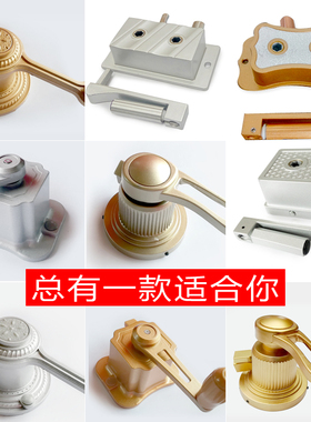 手摇器免打孔通用晾衣架配件维修单杆双杆多孔距手动升降器免打孔