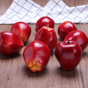 仿真水果模型假苹果拍照道具红色青苹果蛇果道具摆件新年道具拍摄