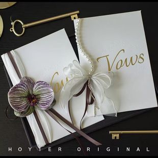 结婚礼誓言卡一对新郎新娘宣誓致辞本高级接亲手写卡片创意誓言书