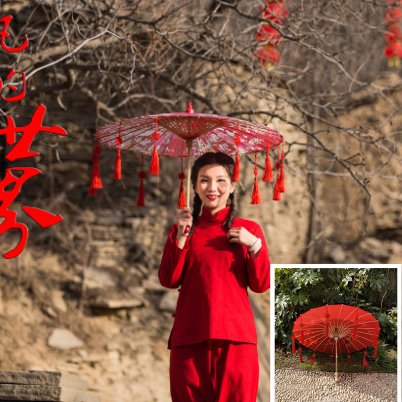 古风道具工艺流苏伞汉服伞吊顶装饰伞拍照摄影道具伞舞蹈油纸伞,家居饰品,工艺伞,淘宝优惠券,粉丝福利购,淘宝优惠卷