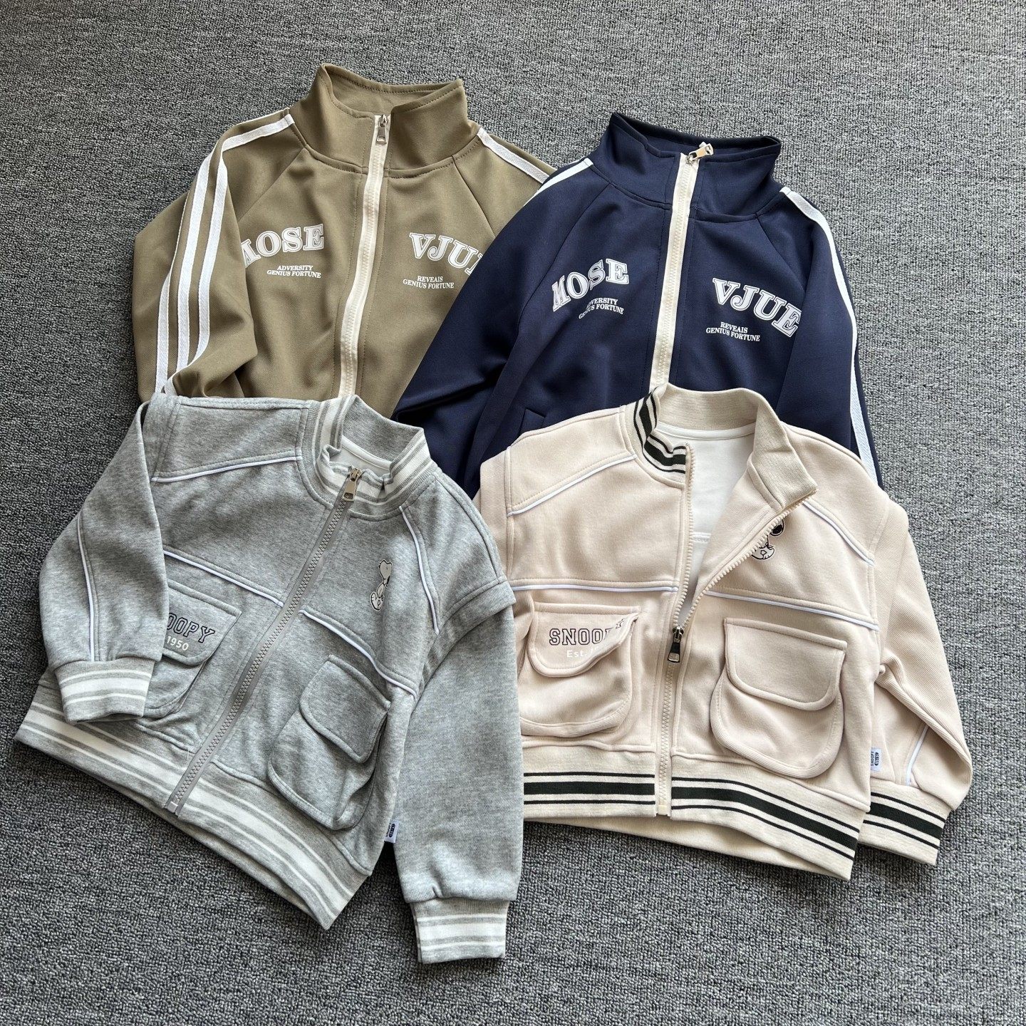 中小童装男女童棒球服立领外套春秋韩版运动外套宝宝百搭休闲上衣