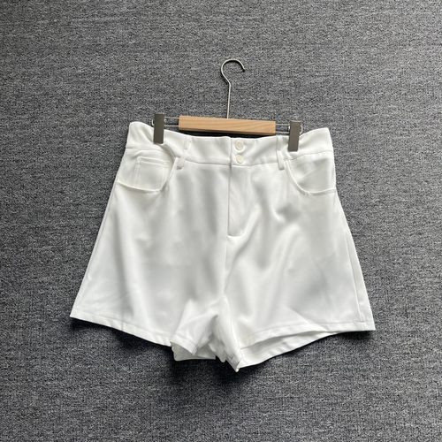 女大码高腰显瘦西装短裤夏季