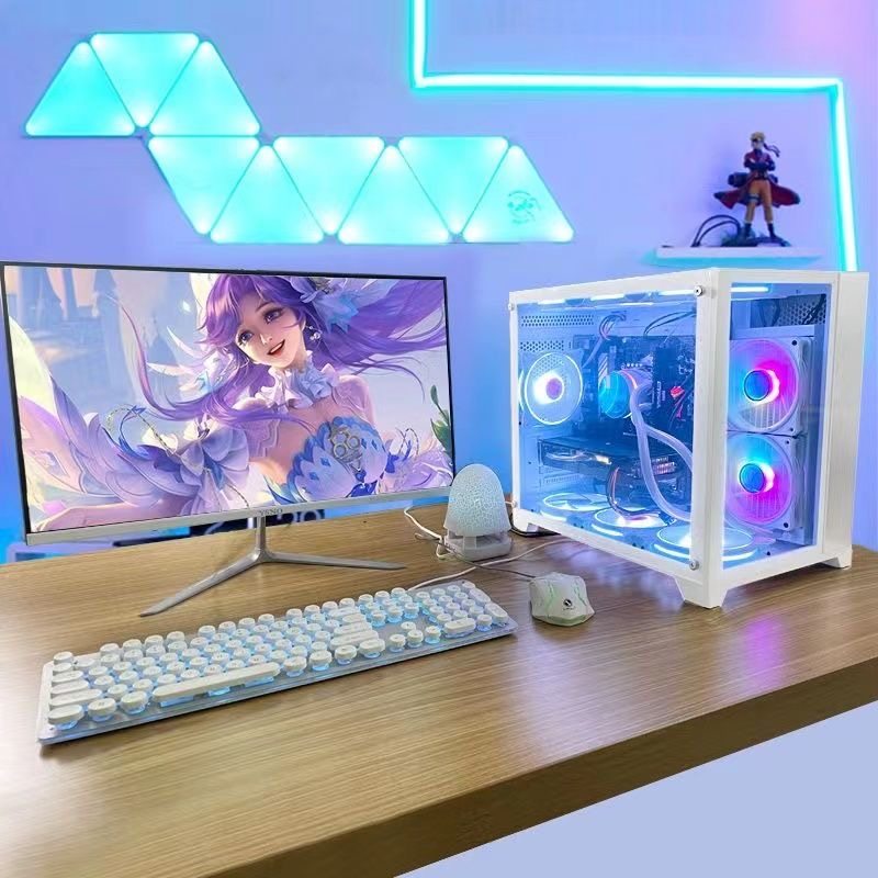 24寸全套高配游戏LOL型主机电脑台式机办公吃鸡电竞diy组装机整机