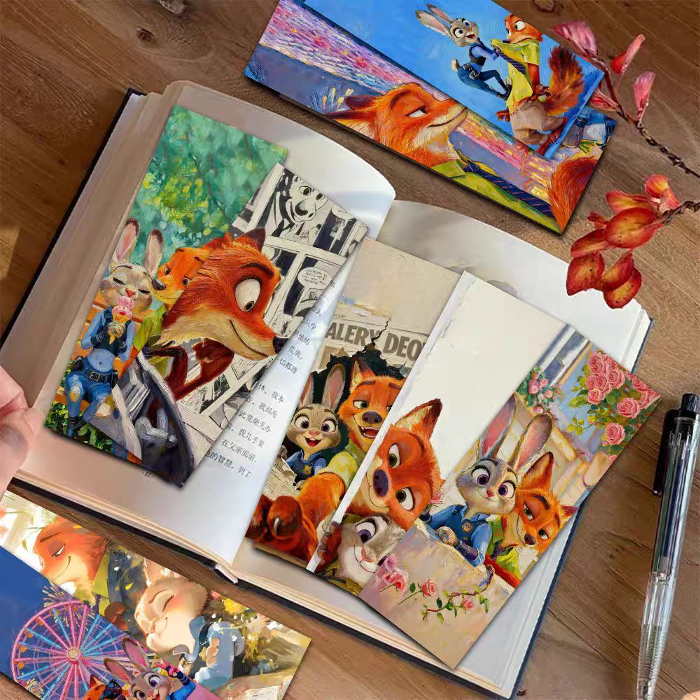 疯狂动物城书签小卡周边二次元兔朱迪狐尼克动漫LOMO卡收藏纪念卡