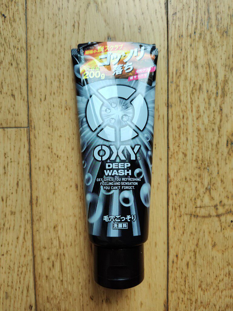 日本OXY欧治男士专用洗面奶控油激爽活性炭薄荷200g增量装