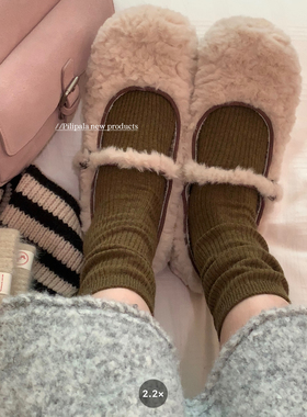 “期待秋冬”复古百搭绿春夏秋冬季纯色纯棉中筒堆堆袜子女细纹理