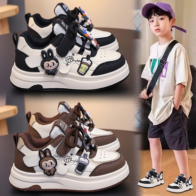 奇迹潮网红爆款高颜值男童小白鞋