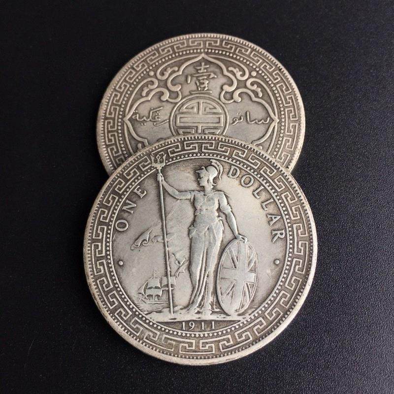 民间收藏老银币站洋人银元 头角 鹰头 银元民国钱币民国银币银元