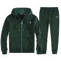 Dark Green Zipper Set-White Label