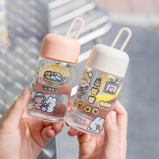 超小迷你玻璃杯女小号便携水瓶150ml特小细杯子200毫升100ml水杯