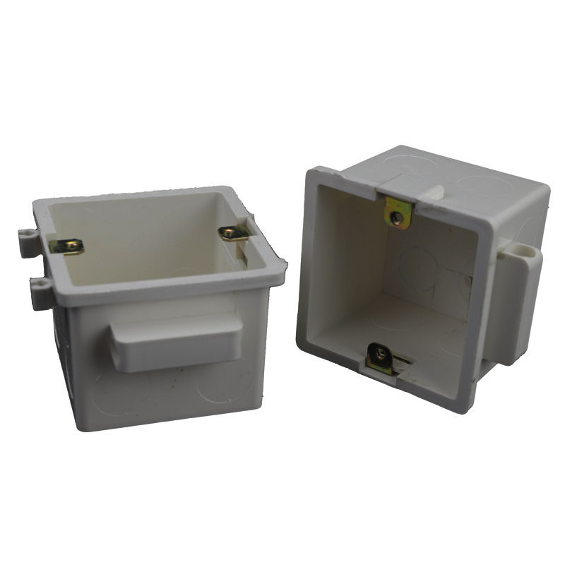 阻燃pvc穿筋盒预埋底盒通用开关插座接线盒 穿筋盒6cm暗盒布线盒