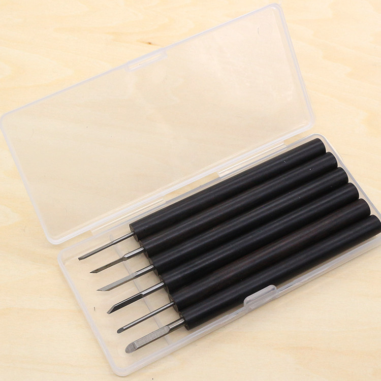 核雕刀6支套装 手工diy木雕橄榄核核桃专业刀具核微刻工具