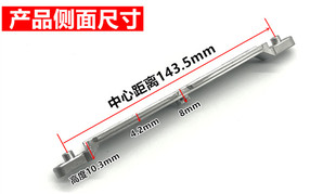 内开断桥铝两点锁门窗配件连动器配套搭扣传动杆附件把手传动五金