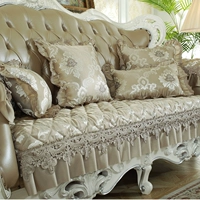 Bốn mùa đệm sofa châu Âu 123 kết hợp ba mảnh bao gồm tất cả bao gồm tất cả các phòng khách khăn trở lại đệm chống trượt - Ghế đệm / đệm Sofa nệm ngồi bệt giá rẻ