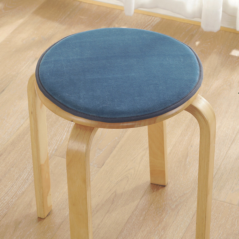 海绵毛绒圆凳坐垫圆形椅垫圆垫子圆板凳垫圆凳子套罩吧台小椅子垫