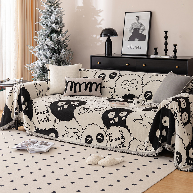 沙发盖巾四季通用防滑盖巾2023款简约整张沙发巾全盖套罩盖毯盖布