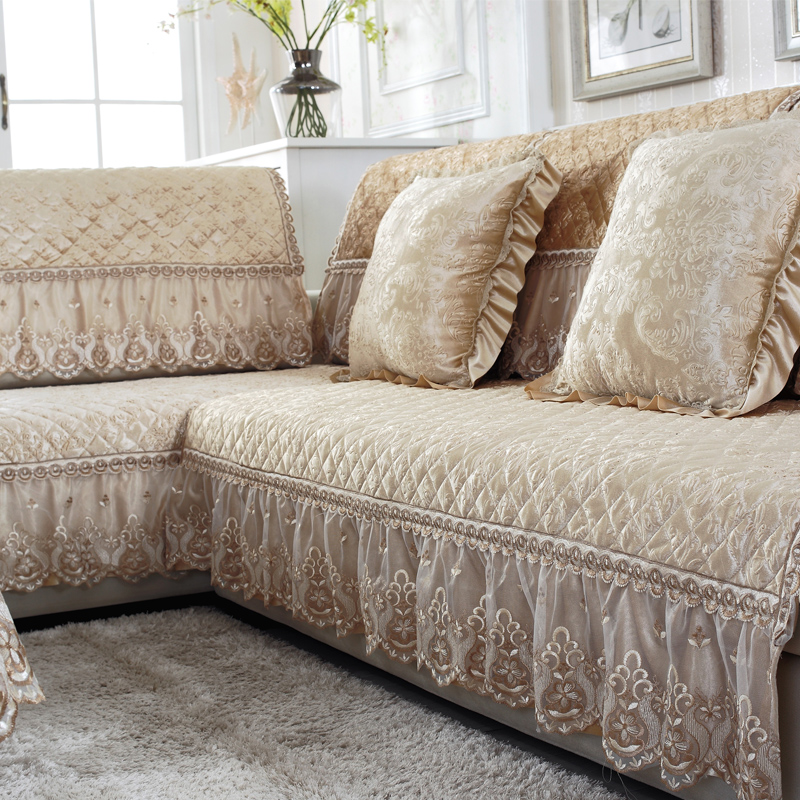 欧式沙发垫套罩四季毛绒防滑布艺北欧坐垫123一套贵妃通用靠背巾