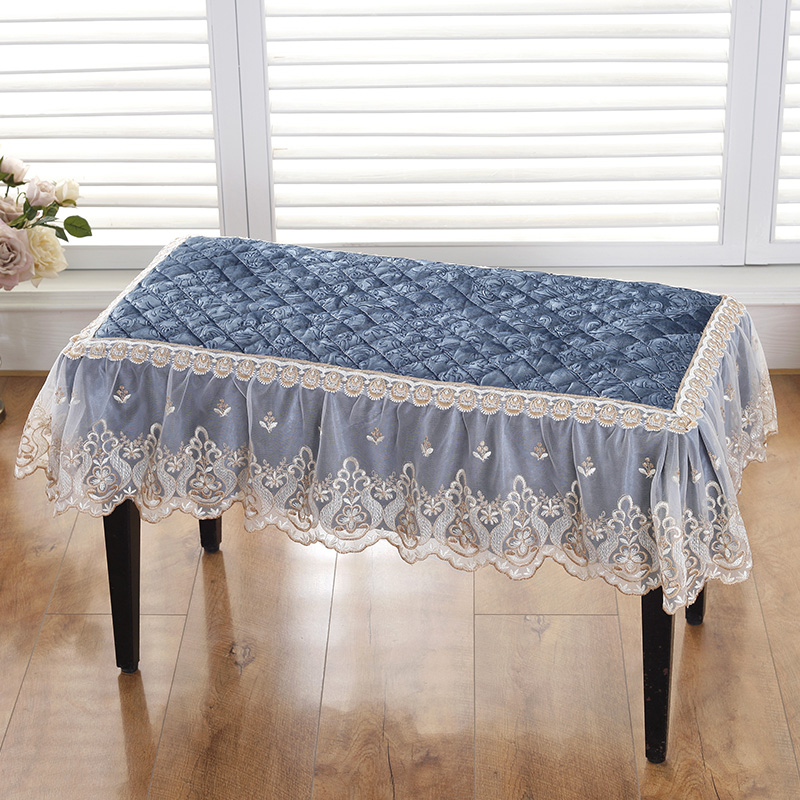 欧式风蕾丝方形化妆凳坐垫办公室