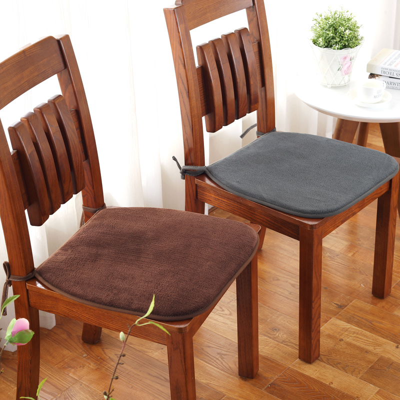 加厚防滑毛绒复合海绵汽车椅子垫